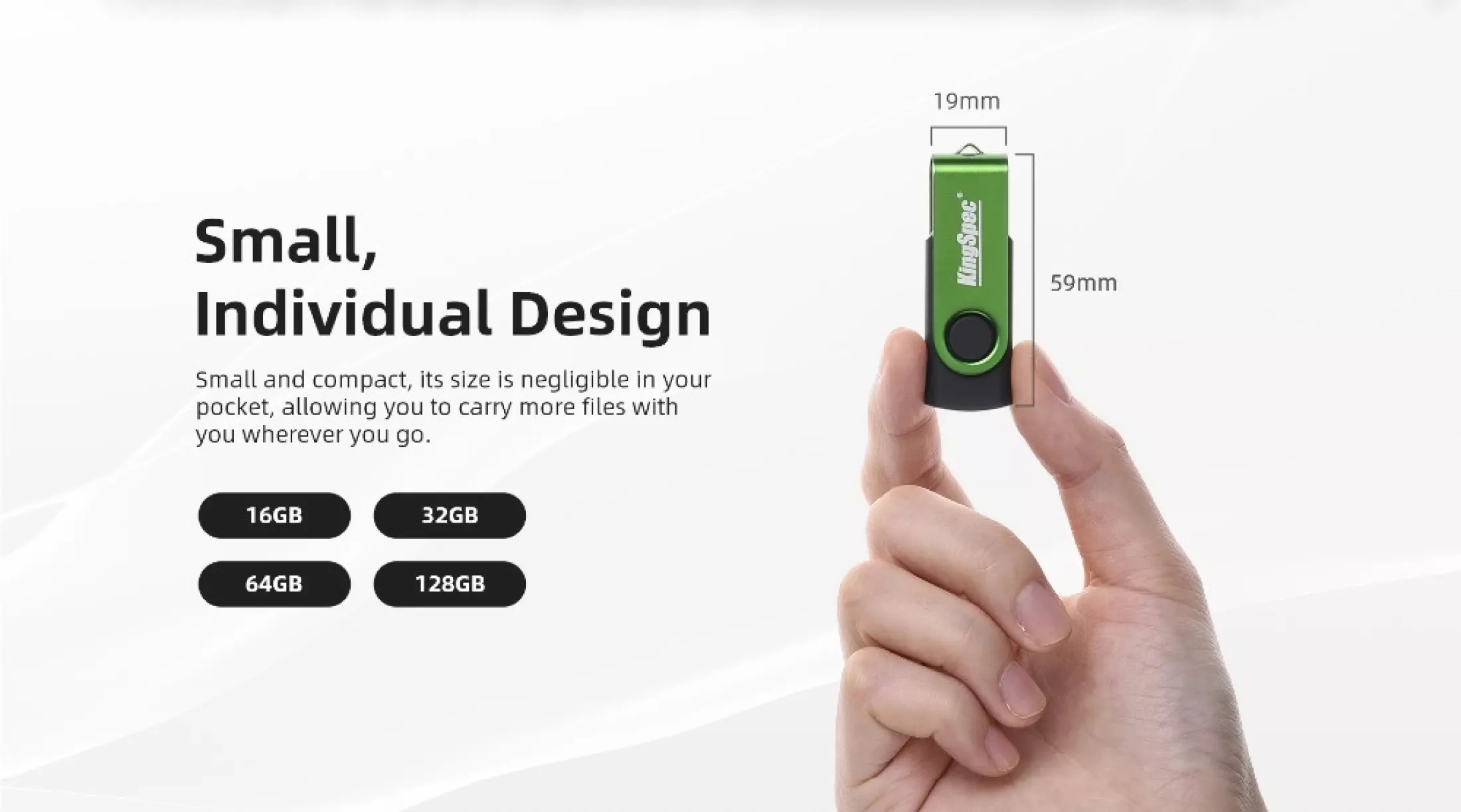 [Bán chuyên] Ổ USB flash USB 2.0 32GB KingSpec, Bảo hành 12 tháng