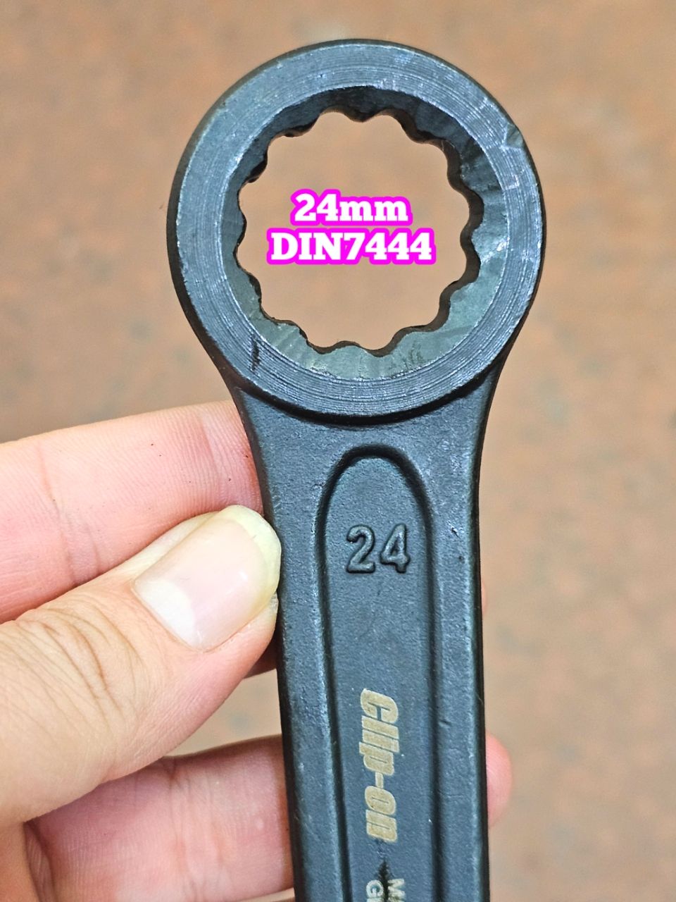 Cờ Lê Vòng Đóng 24mm Clip On (Vòng Đóng 24mm Cờ Lê Đóng 1 Đầu Vòng 24mm)