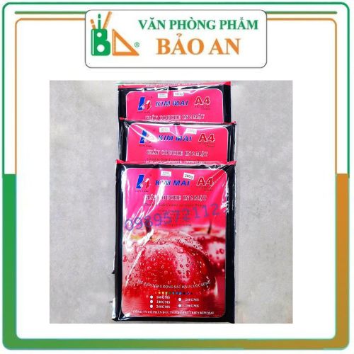 Giấy in ảnh 2 mặt bóng 200gms- giấy couche in ảnh kim mai - giấy ảnh a4