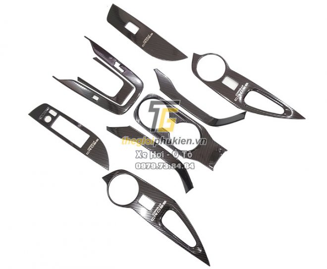 Ốp nội thất vân Carbon dành cho xe Toyota Corolla Cross Cao cấp