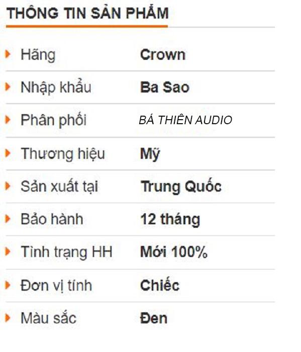 Cục đẩy công suất Crown KVS 1000 (KVS1000)