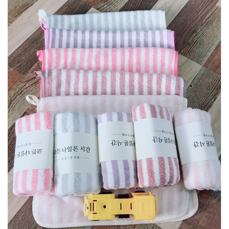 Khăn Mặt Lông Cừu Siêu Mịn Kích Thước 30x50cm (Giao màu ngẫu nhiên)