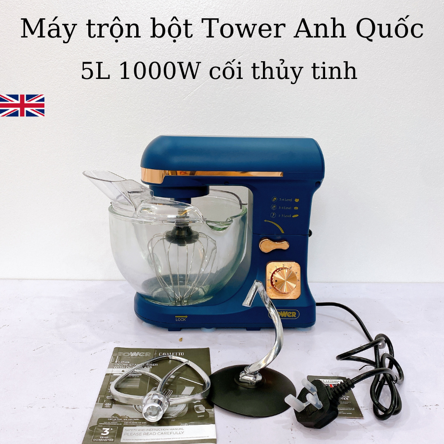 (Thương hiệu Mỹ) Máy trộn bột ACEKOOL 5L 1000W cao cấp - đánh kem, đánh trứng