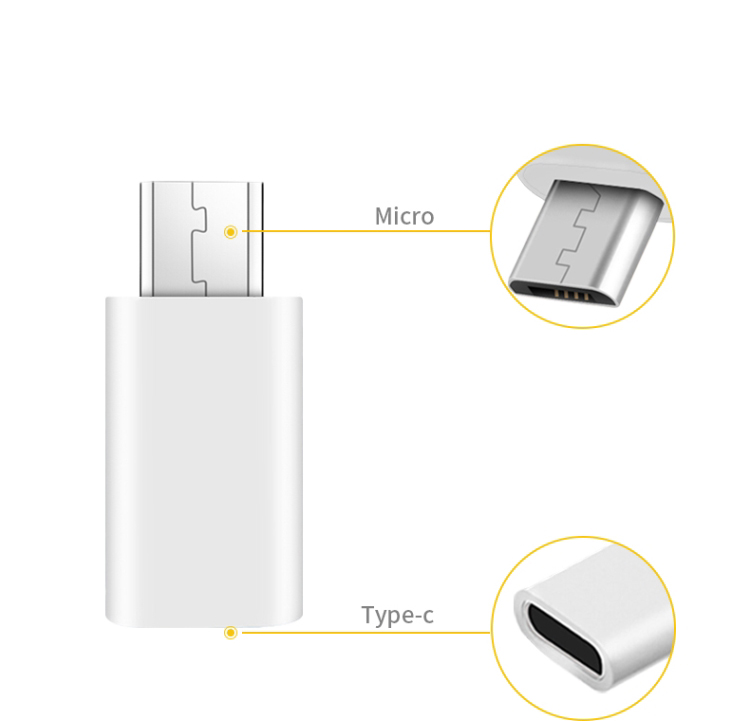 ĐẦU CHUYỂN ĐỔI TYPE C SANG MICRO USB (ĐEN)