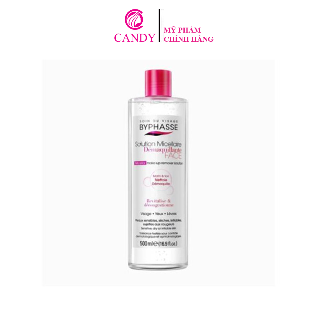 Nước tẩy trang Byphasse Micellar Make-up Remover Solution 500ml