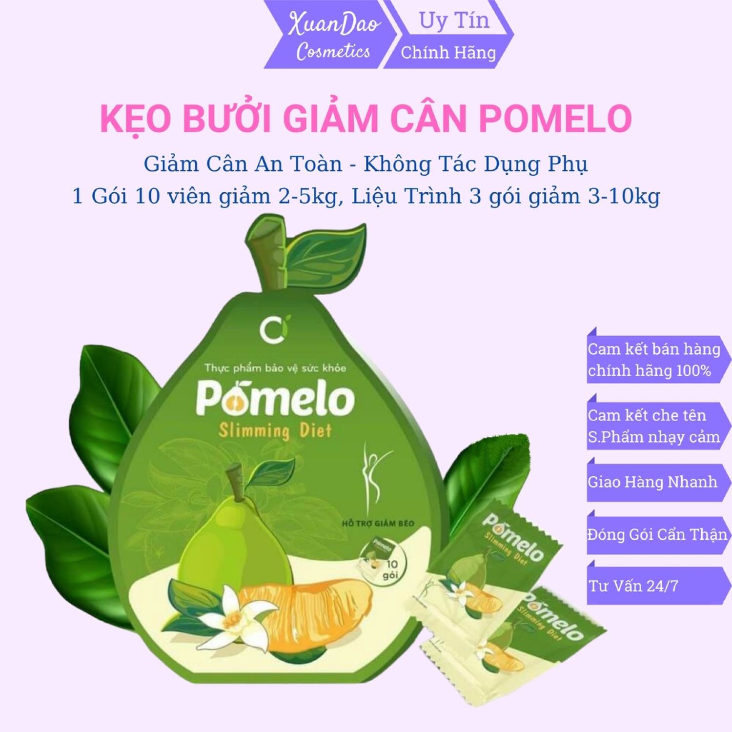 Kẹo bưởi giảm cân Pomelo CiOrganic
