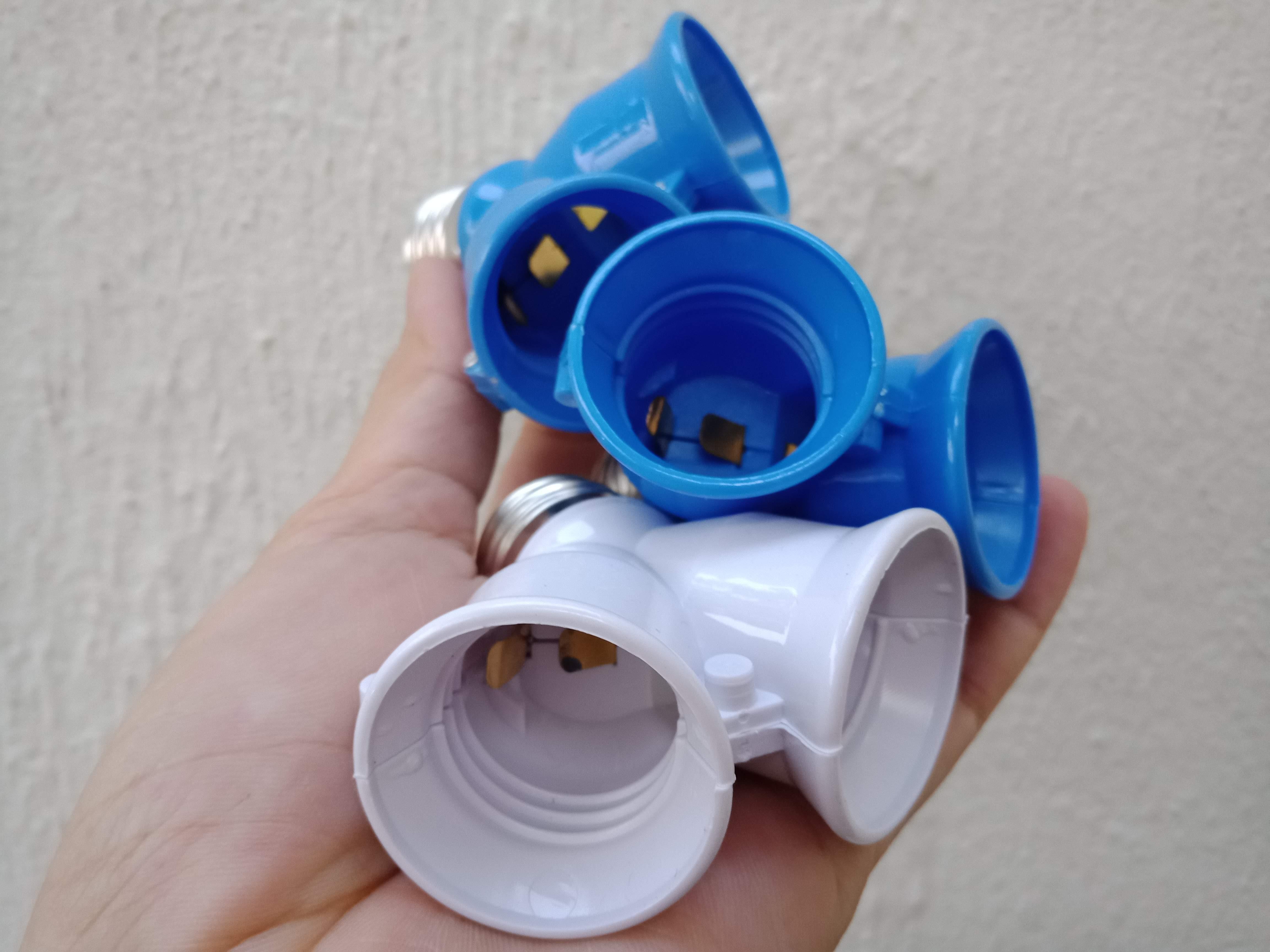 Đầu chia đui đèn 1 chia 2 đui xoáy chuẩn E27 - 1-2 E27