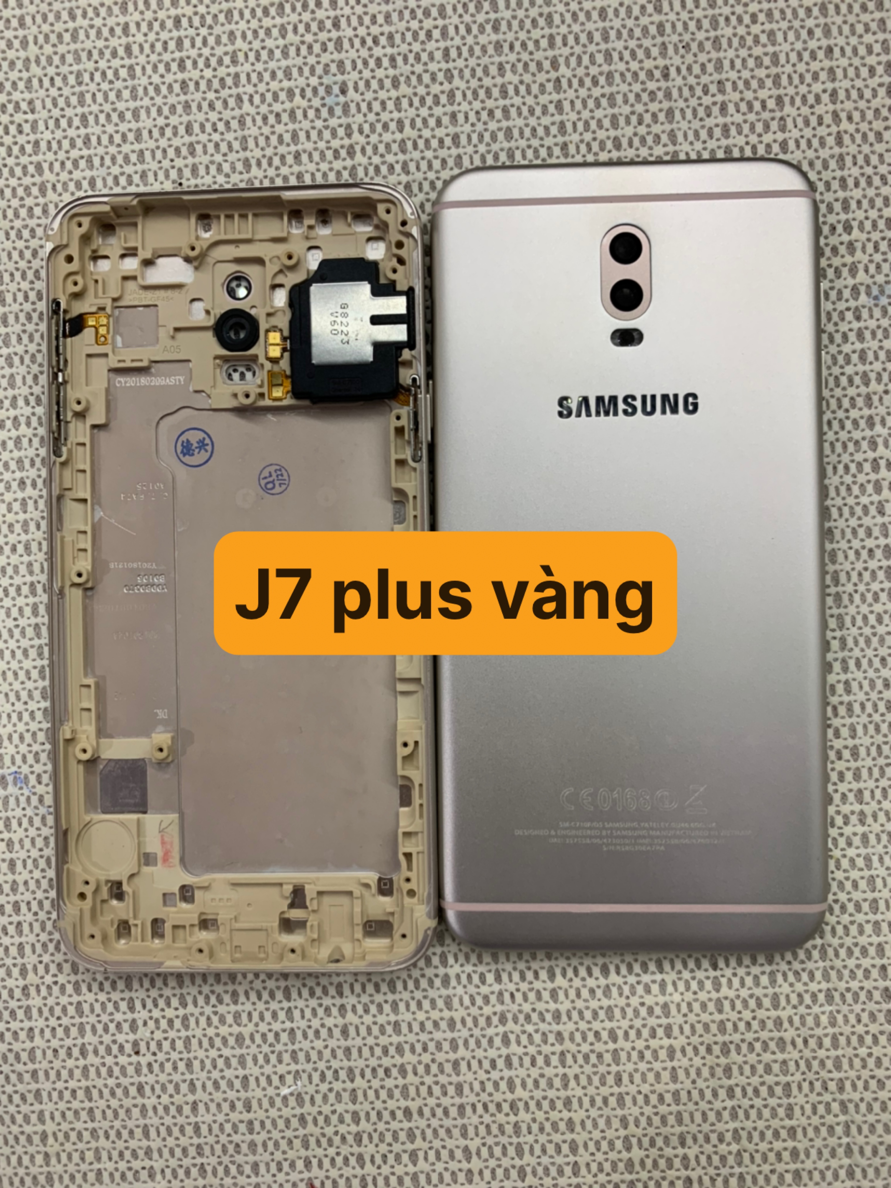Lưng vỏ zin điện thoại sam sung j7 plus / J7+