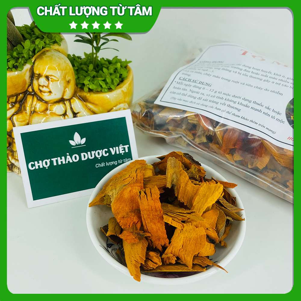Tô mộc khô 100g, gỗ vang, thơm, đẹp, xông nhà, thanh lọc không khí - Chợ Thảo Dược Việt