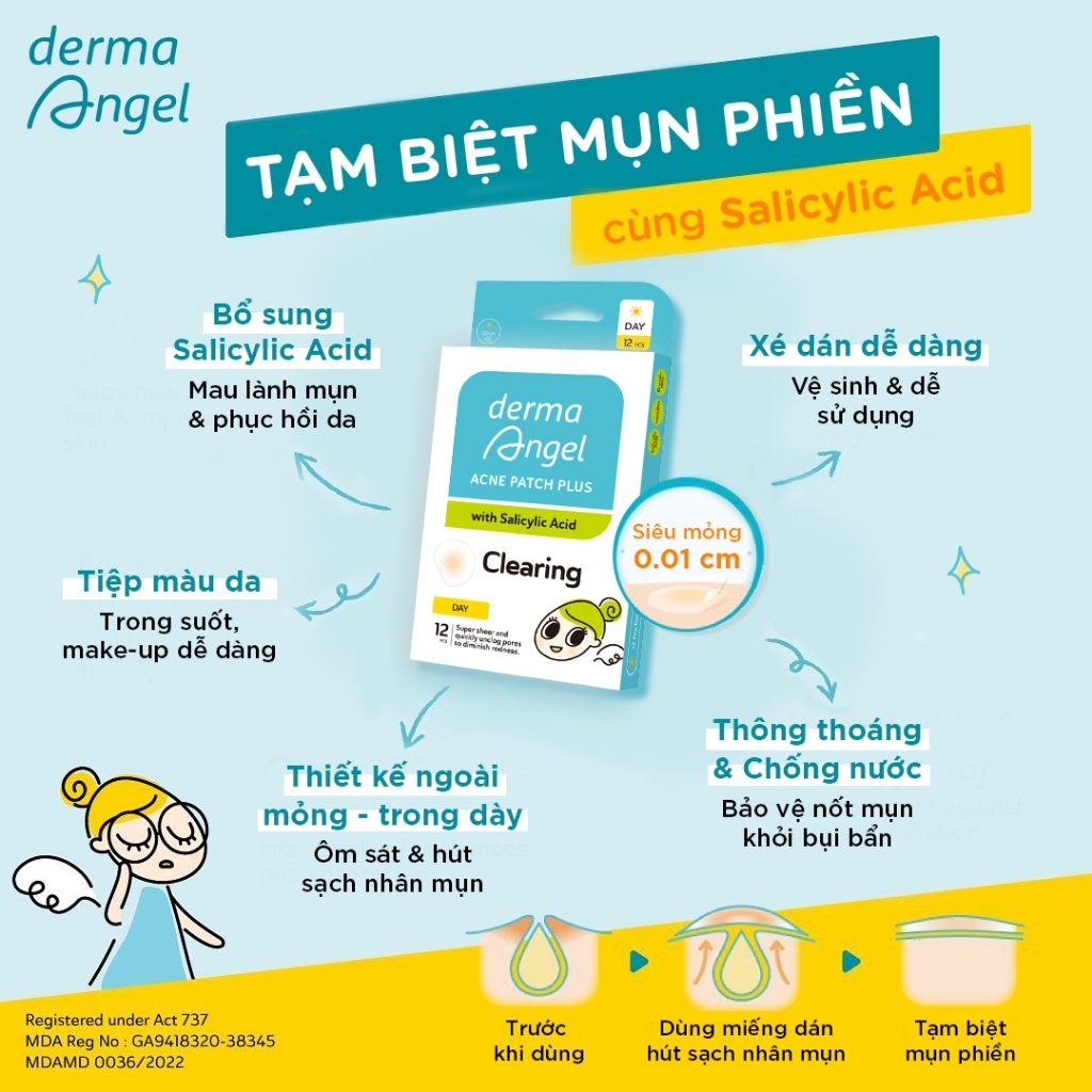 Miếng Dán Mụn Derma Angel Patch