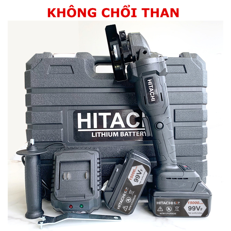 Máy mài pin Hitachi 99V - 2 Pin 10 cell - Không chổi than - Máy mài góc , Máy cắt pin , Máy mài cắt cầm tay Hitachi - Máy cắt đá , cắt sắt