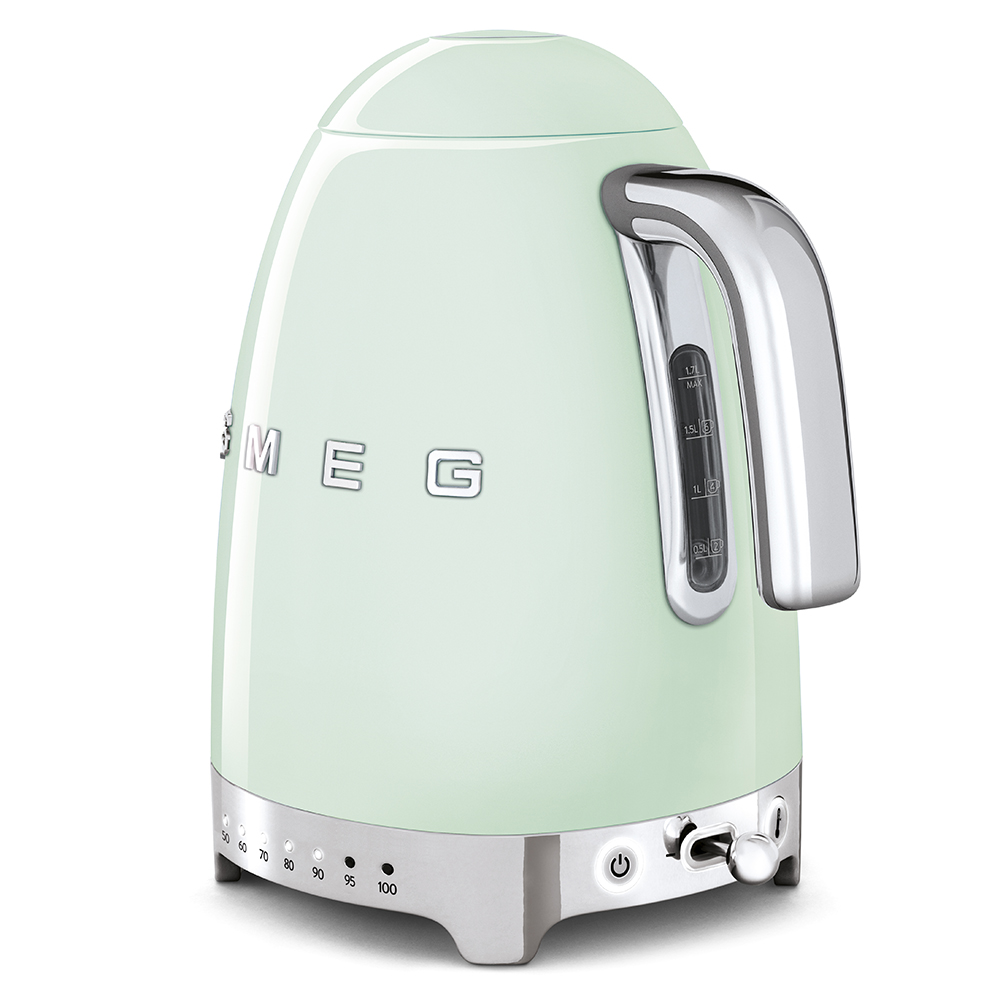 [Trả góp 0%]Ấm siêu tốc SMEG KLF04PGEU màu xanh (có điều chỉnh nhiệt độ)