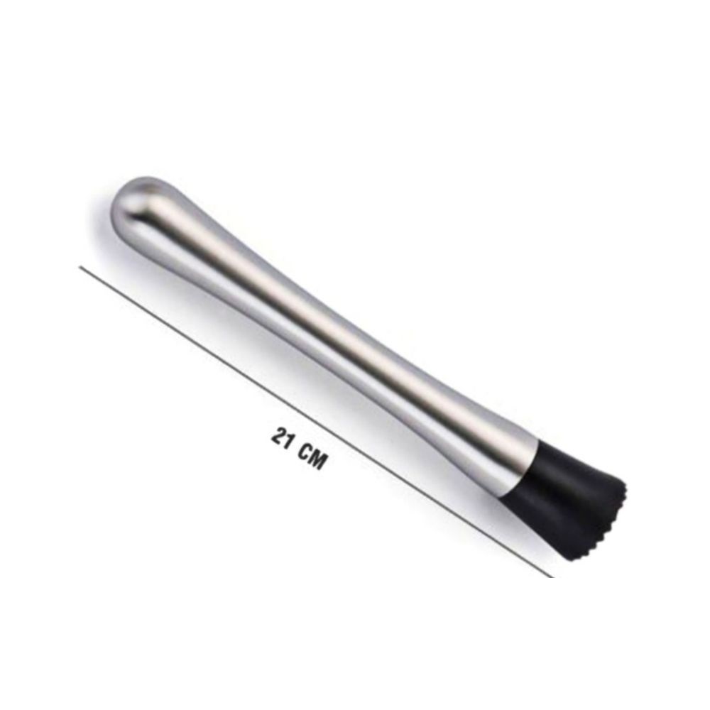 Chày dầm pha chế Inox 23cm màu đen - 21cm màu bạc
