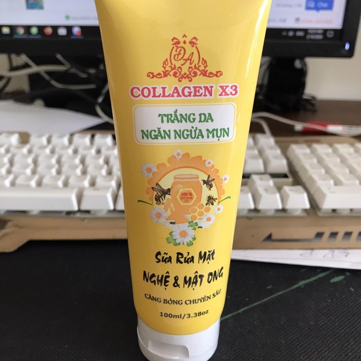 [HCM]Sữa rửa mặt nghệ và mật ong collagen x3