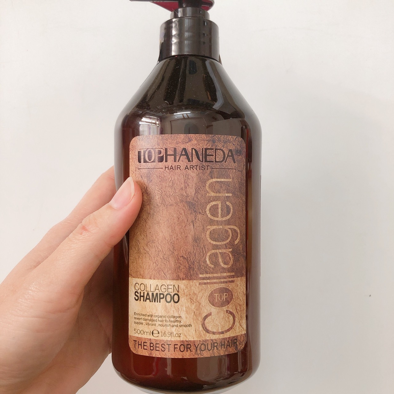 [+tặng mũ trùm][HCM]Dầu gội Collagen Top Haneda phục hồi siêu mượt tóc 500ml