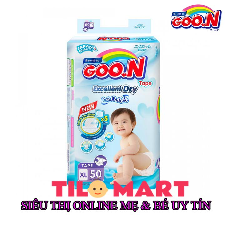 [HCM]Bỉm Goo.n Slim dán XL50