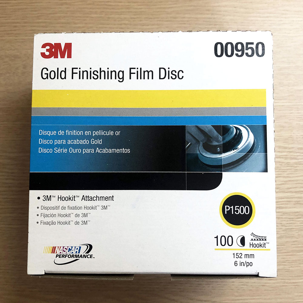 Bộ 10 Tờ Nhám Đánh Bóng Sơn 3M-P1500 (6inch = 152mm)