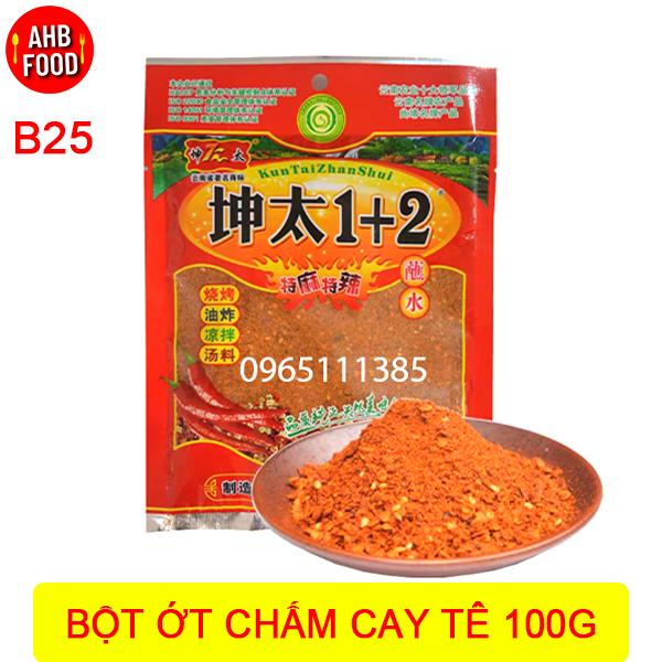 Bột ớt trộn cay tê 1+2 100g - chấm, rắc đồ ăn