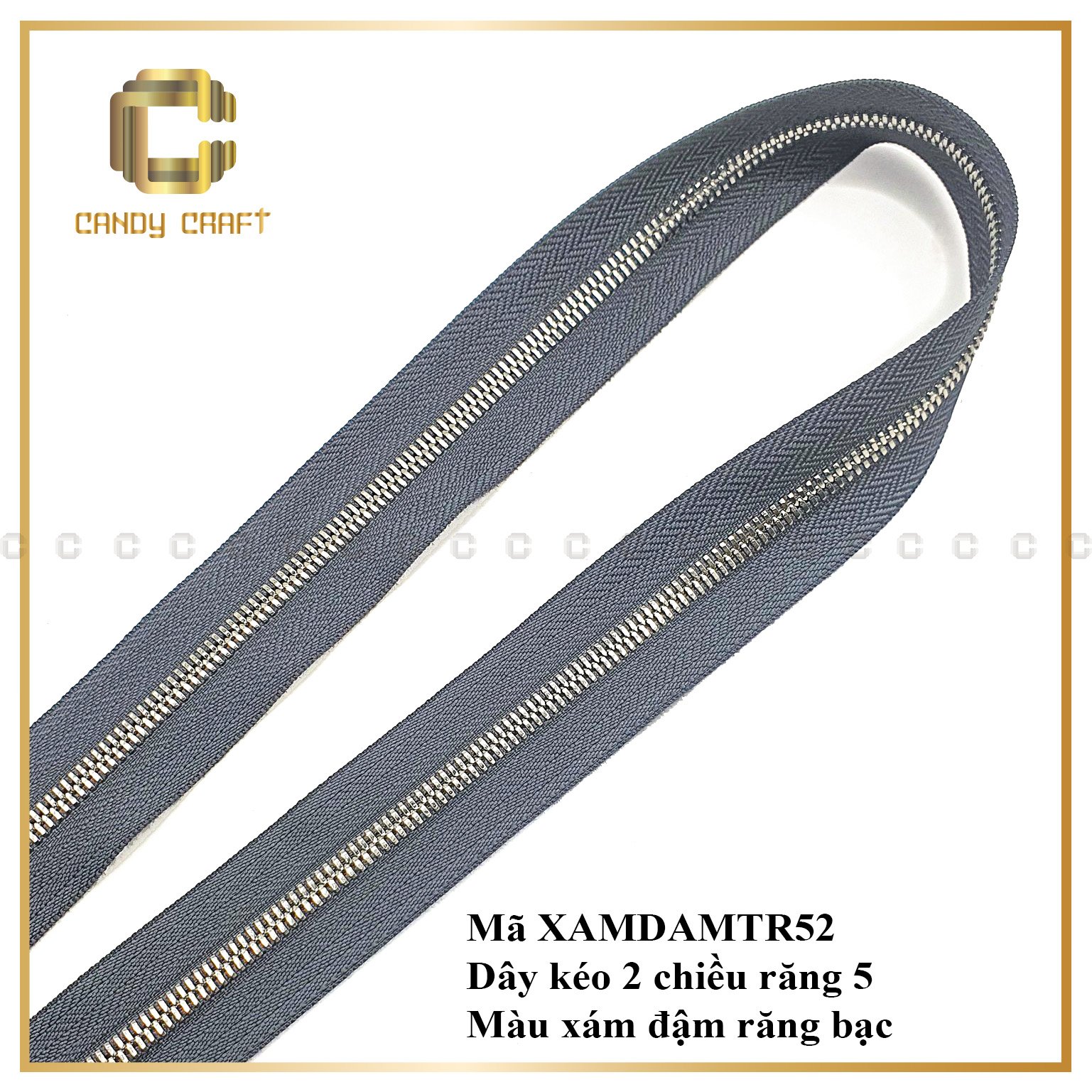 Dây kéo 2 chiều răng 5 (không kèm đầu khóa) - phụ kiện làm túi xách