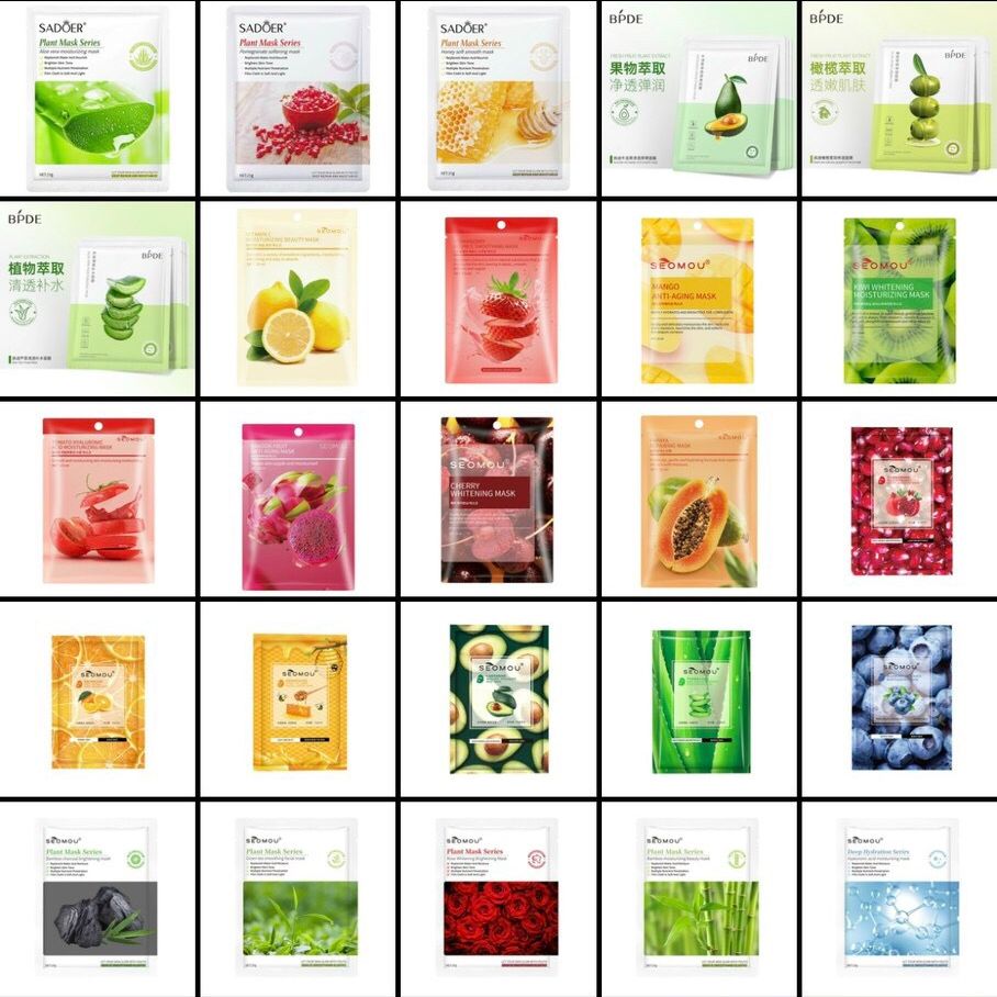 Combo 10 Miếng Mặt Nạ Trái Cây Nhiều Mẫu