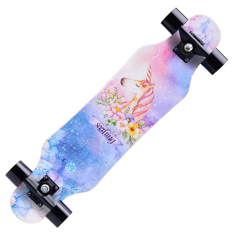[CAM KẾT CHẤT LƯỢNG] Ván Trượt Dài Mặt Nhám Dance LongBoard, Ván Trượt Người Lớn Cao Cấp Đạt Chuẩn Thi Đấu Hang Loại 1- Ván Trượt Thể Thao Gỗ Phong Ép Cực Tốt 7 Lớp Mặt Nhám- Bán Trượt Ván Loại Tốt- Mặt Nhám+Bánh PU