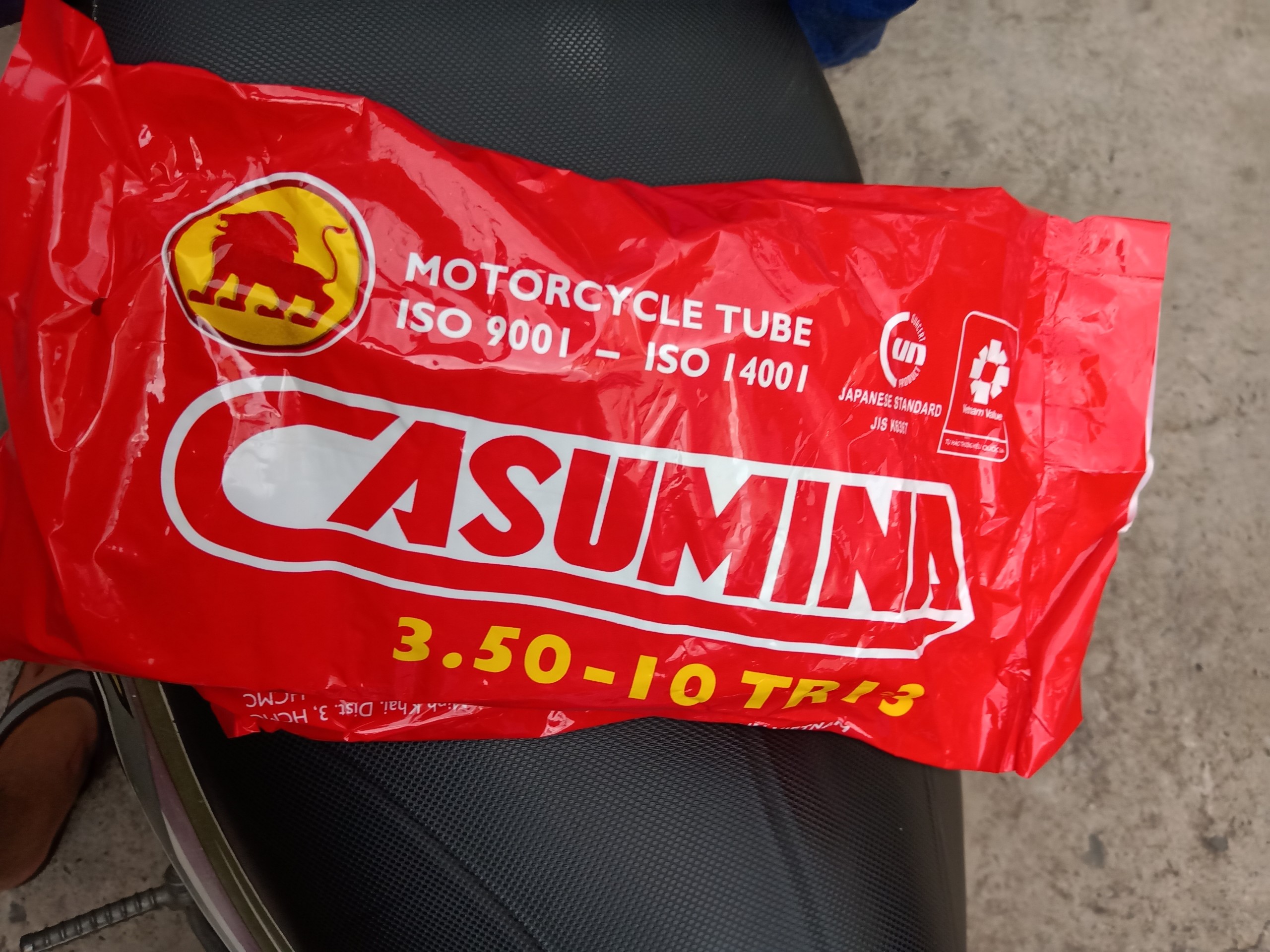 Ruột xe Chaly Casumina 3.50 - 10 ( Van thẳng / Van Cong )