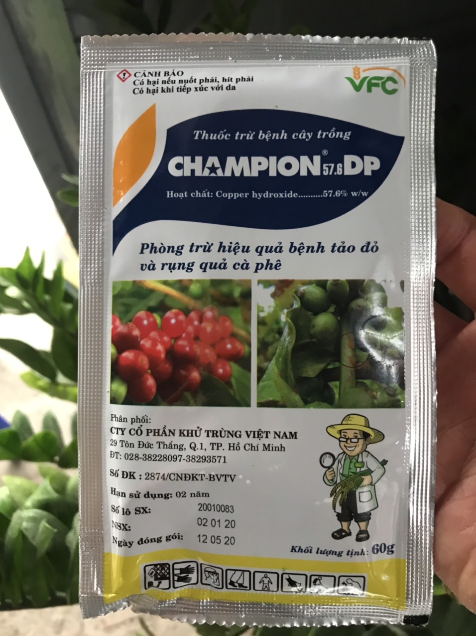 Thuốc trừ bệnh gốc đồng CHAMPION 57.6DP (60g)