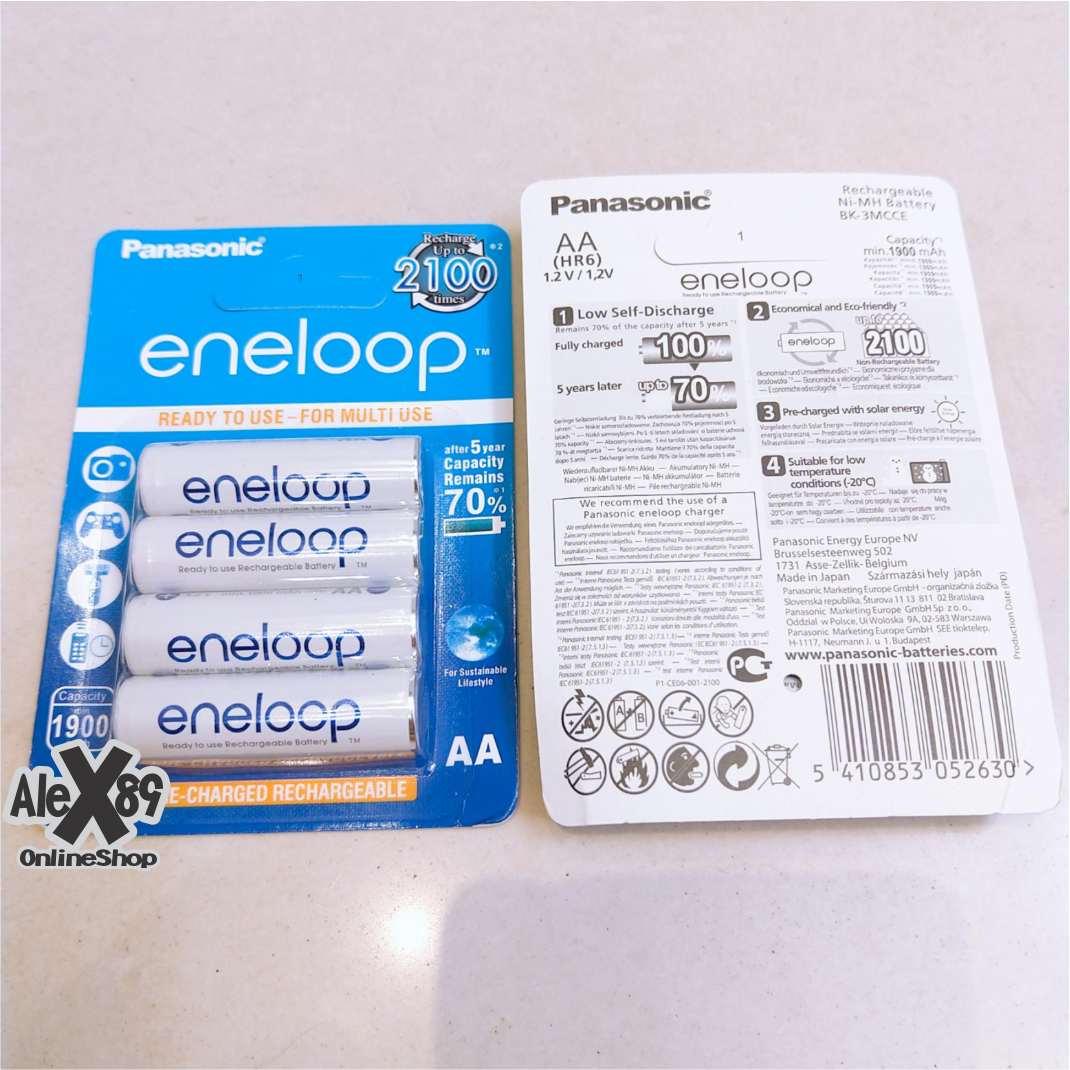 🔥17.9 - 30.9🔥[2 Lựa Chọn] Vỉ 4 Pin Sạc Eneloop. Cao Cấp AA/AAA
