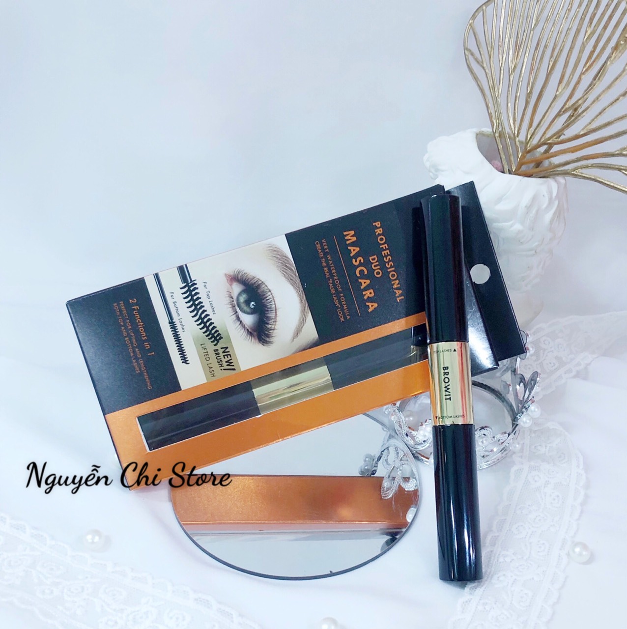 (HOT)Mascara 2 đầu Browit NongChat Professional Duo Mascara