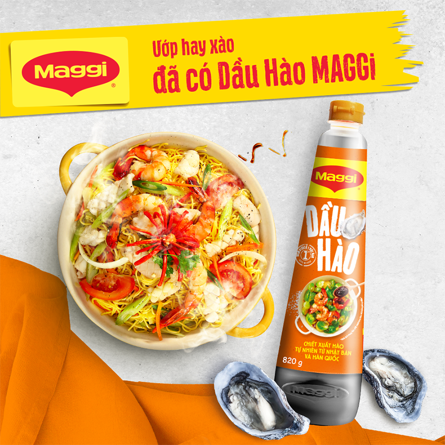 Dầu hào Maggi đậm đặc chai 530g/ 820g
