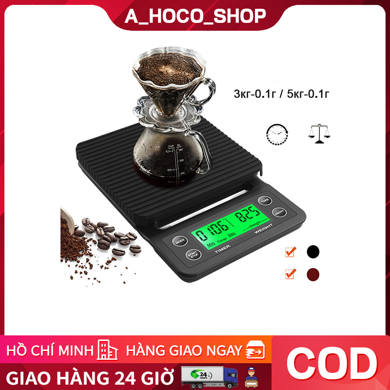 3kg/0.1g 5kg/0.1g Drip Coffee Scale With Timer Portable Electronic Digital Kitchen Scale High Precision LCD Electronic Scales
