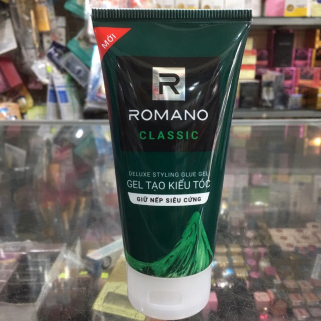 [HCM]Gel vuốt tóc Romano Classic Siêu cứng 150g- Mẫu mới