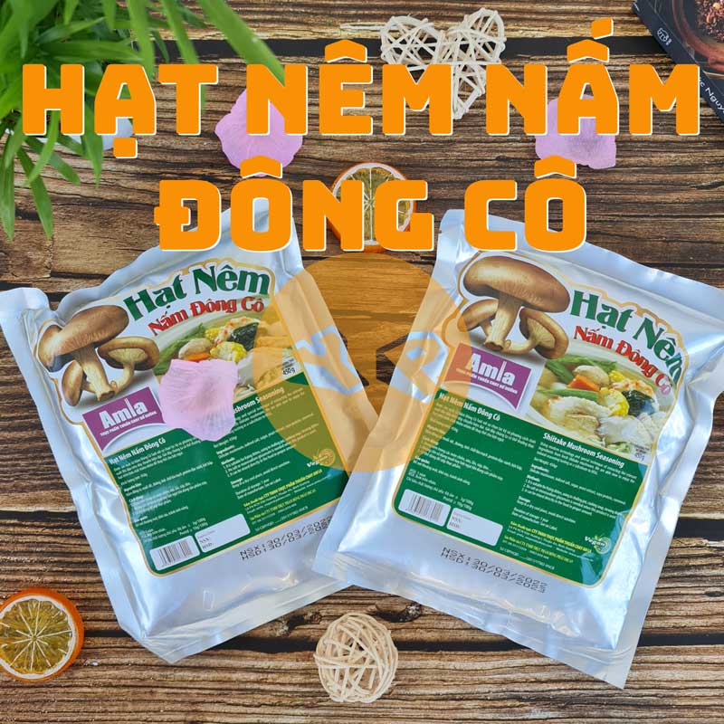 [YENPHUONG.STORE] Hạt nêm chay nấm Đông Cô Amla 450g