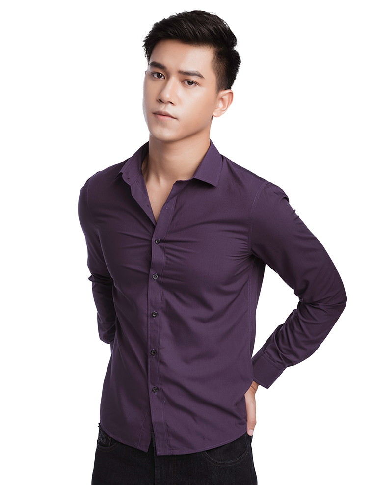Áo Sơ Mi nam Vải Lụa Chống Nhăn LS1