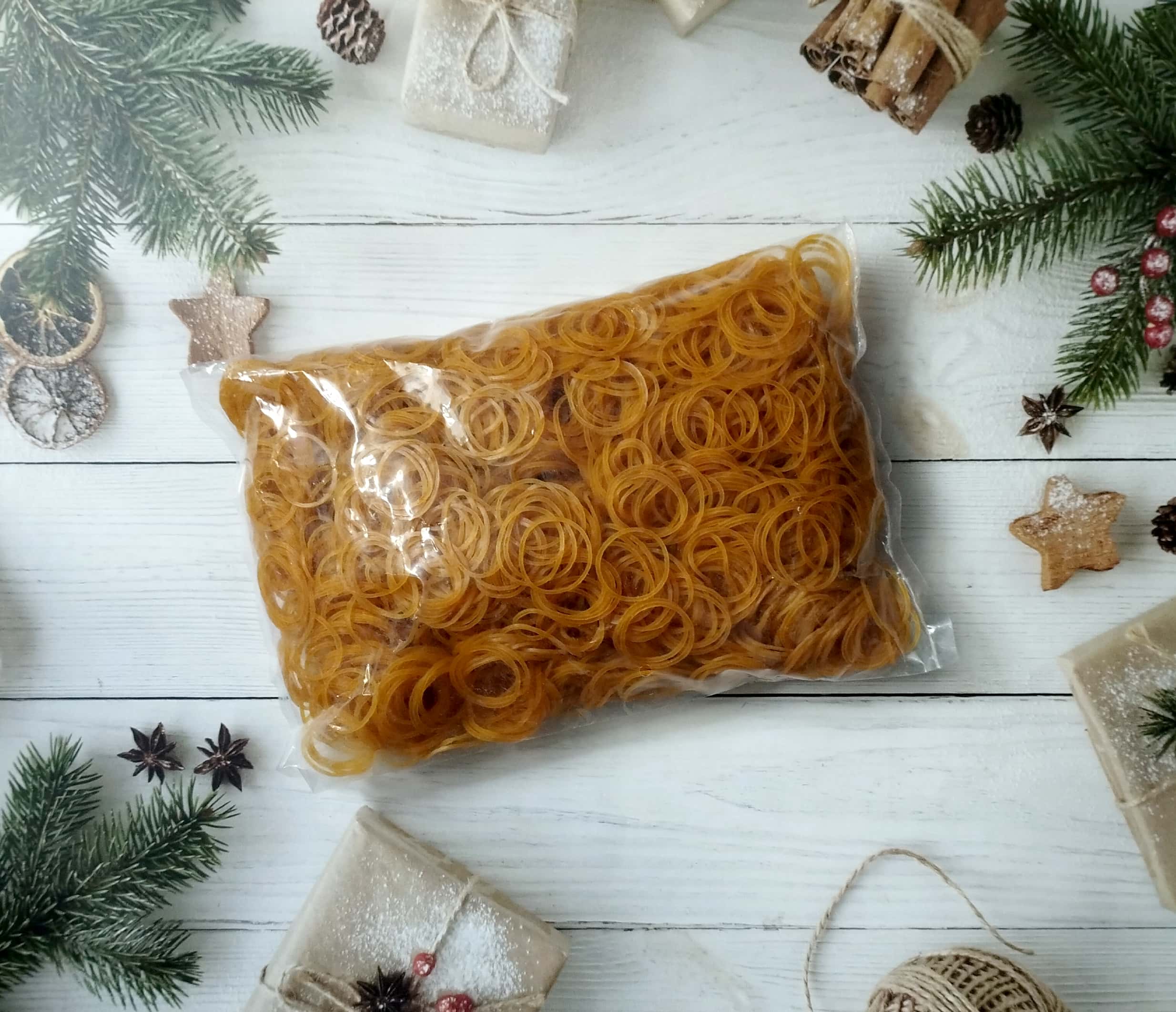 Dây thun vàng, chun vàng cột hàng hóa (Bịch 500GR)