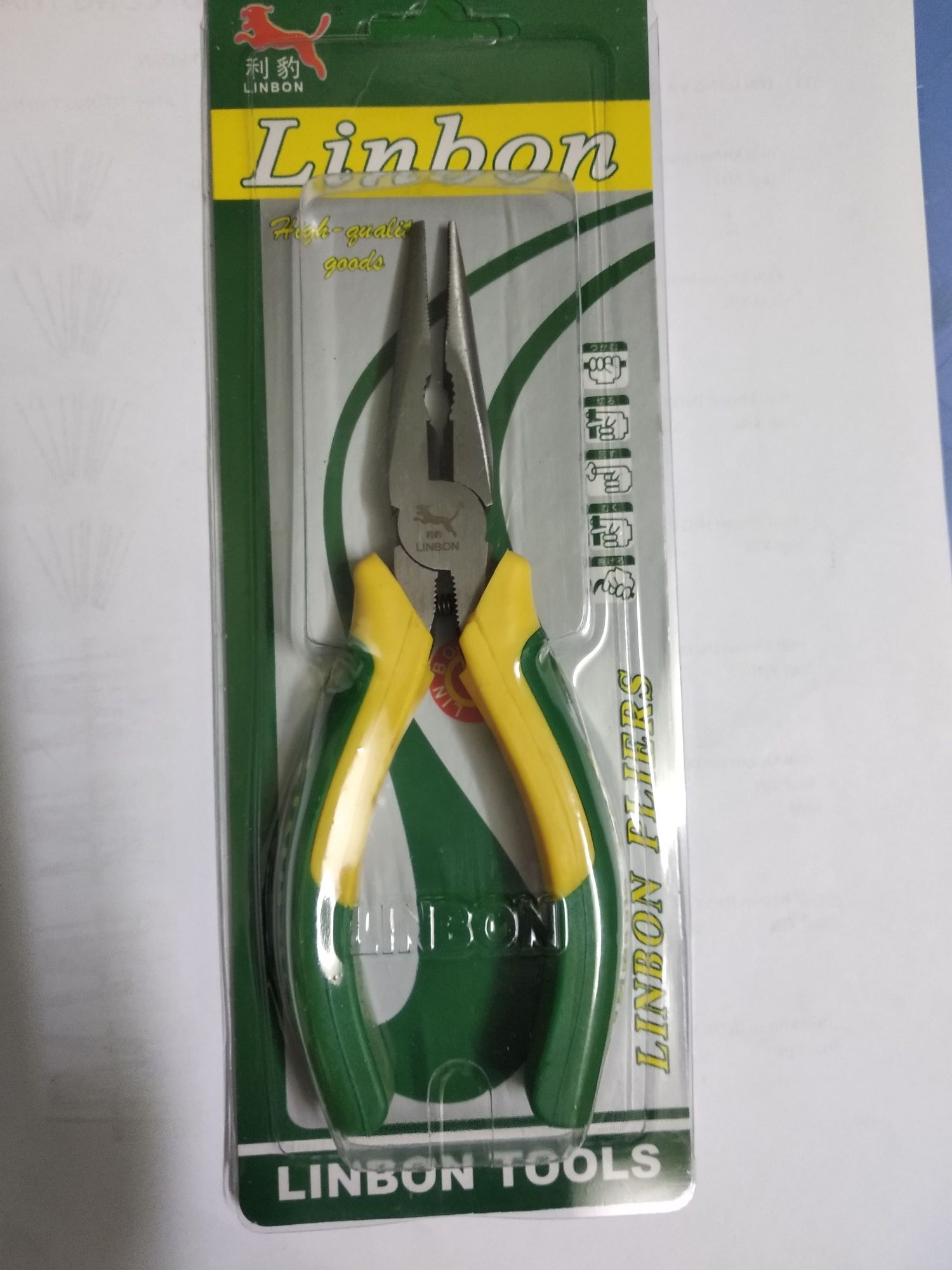 Kìm mỏ nhọn linbon 8 inch