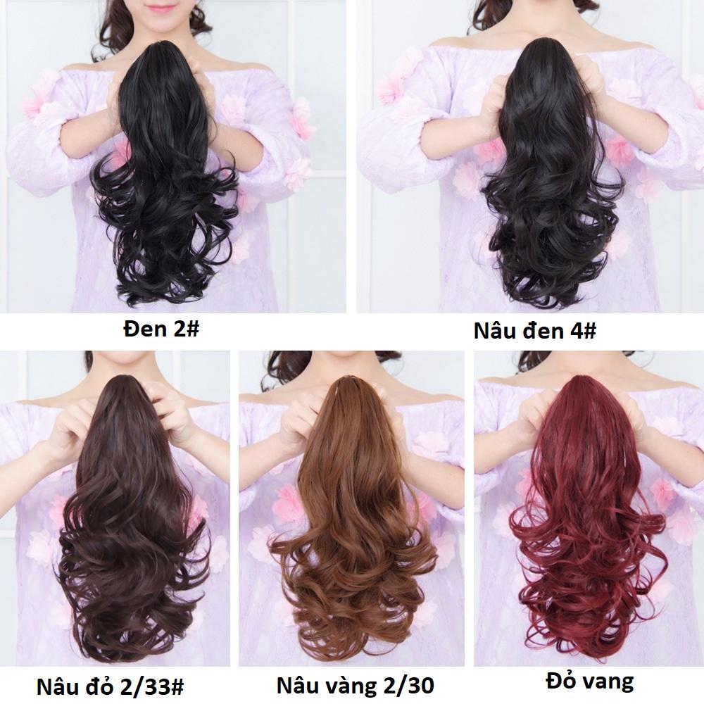 Tóc giả kẹp ngoạm xoăn dài siêu đẹp