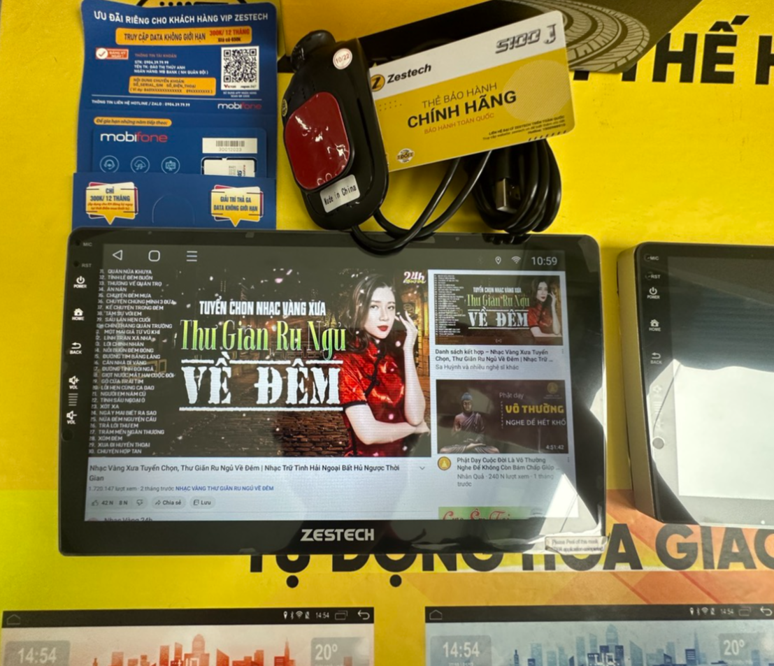 [MỄN PHÍ LĂP ĐẶT  KHU VỰC HÀ NỘI] Màn Hình Android Zestech S100J 2GB, Rom 32GB