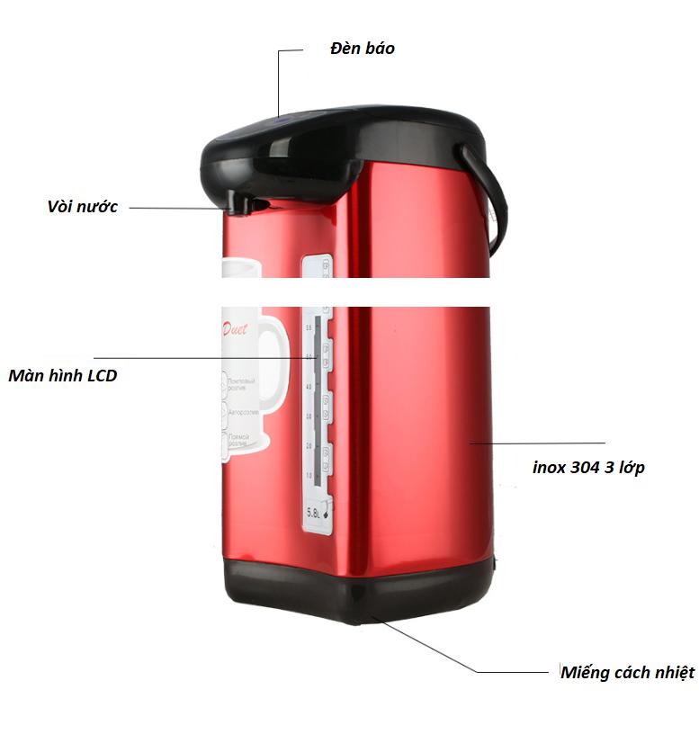 - Bình thủy điện 5 lít công suất 750W