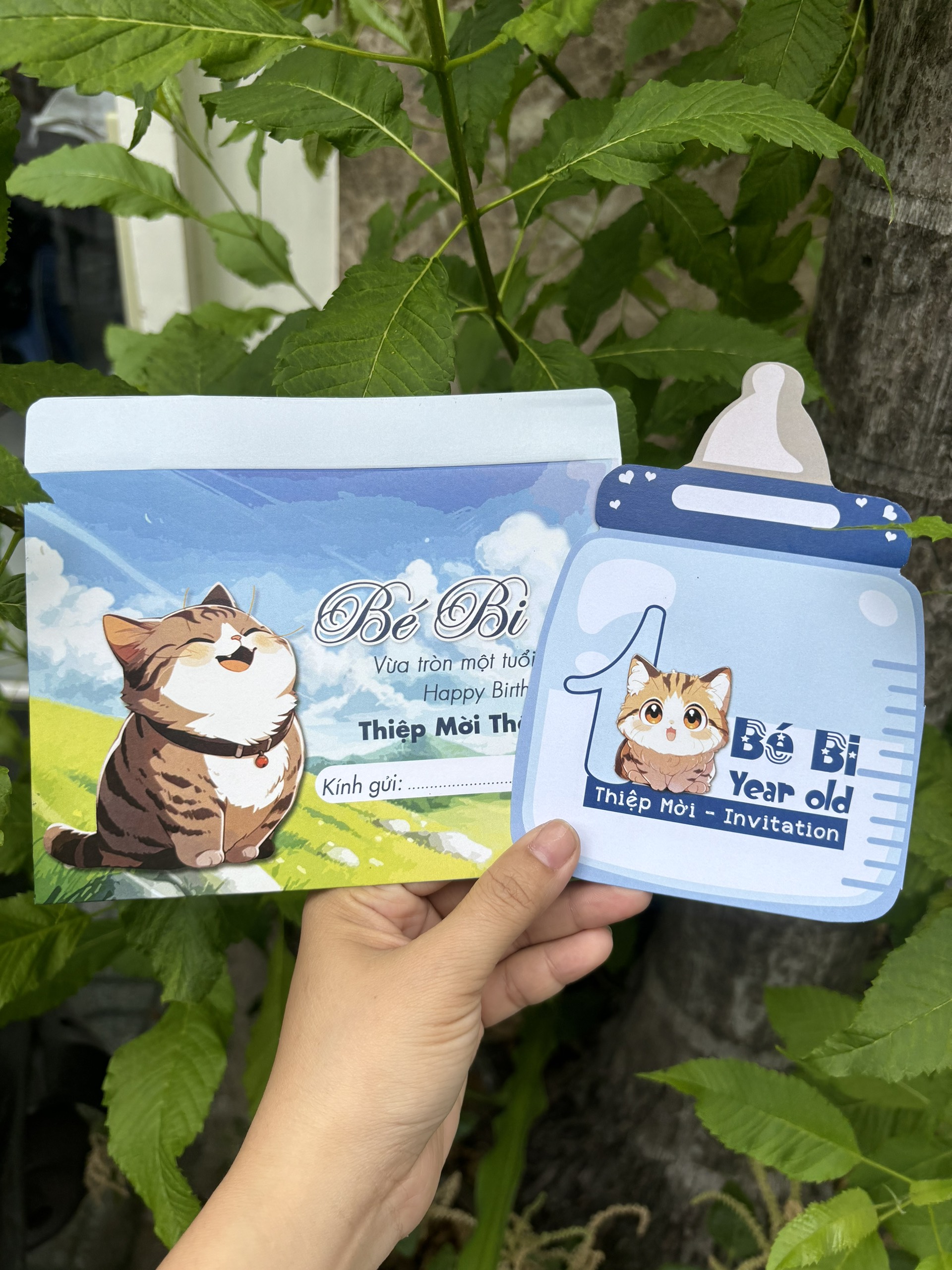 Thiệp mời thôi nôi kute tại Gò Vấp