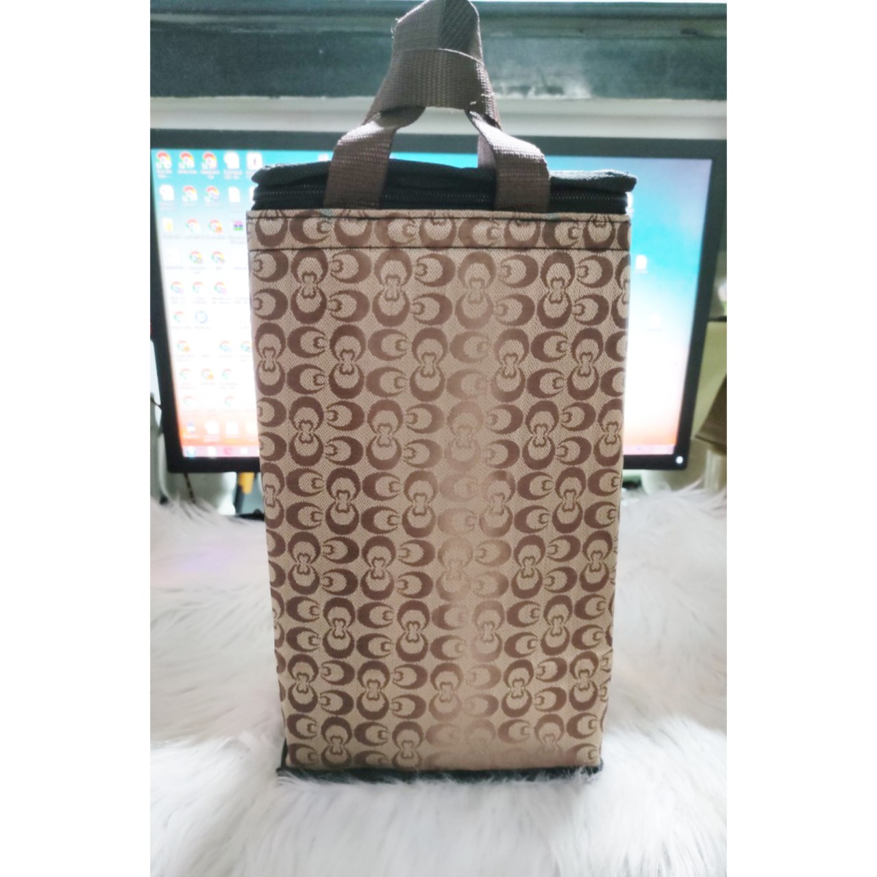 túi giữ nhiệt hộp cơm 4 ngăn (30cm*13cm*16cm)