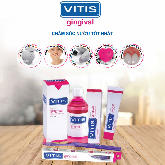 Bộ Chăm Sóc Răng Miệng Vitis Healthy Gums Mixed Pack – Cho Nướu Nhạy Cảm - Nhập Khẩu Tây Ban Nha