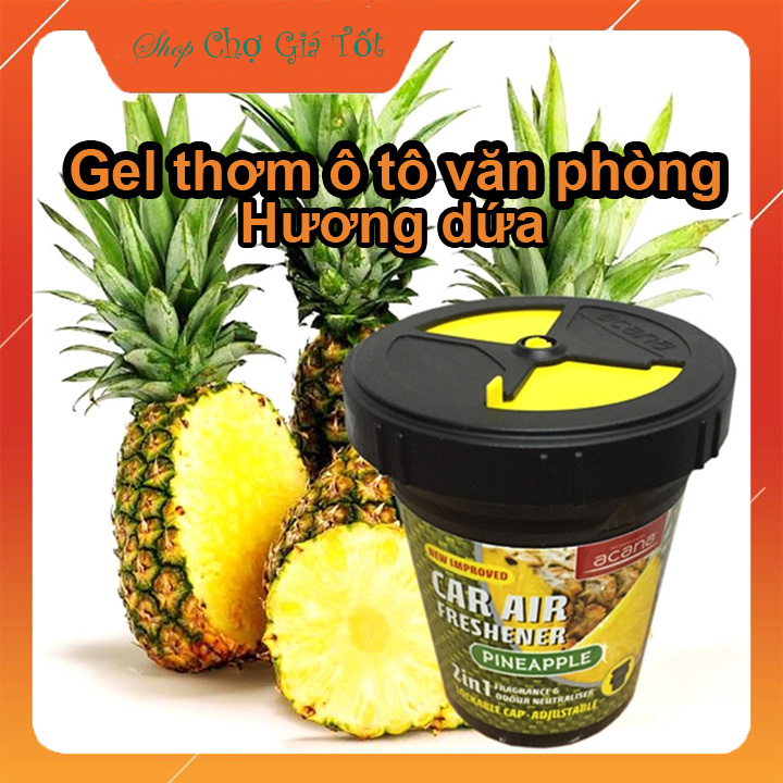 Sáp thơm ô tô thiên nhiên Acana Korea 130Gr Hương Dứa