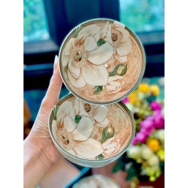 Bộ 6 bát sứ hình hoa kèm đũa