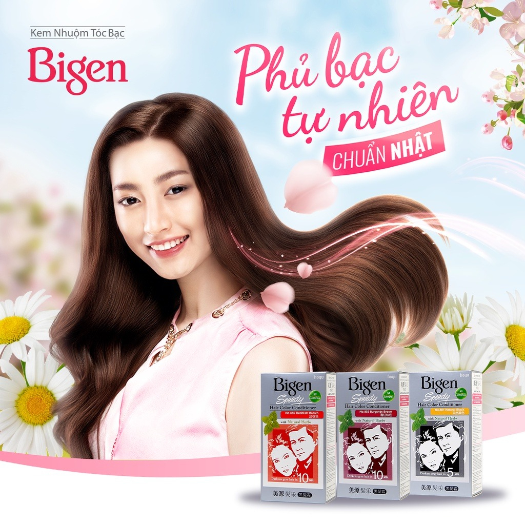 [HCM]Thuốc nhuộm tóc Bigen 884 nâu nhạt