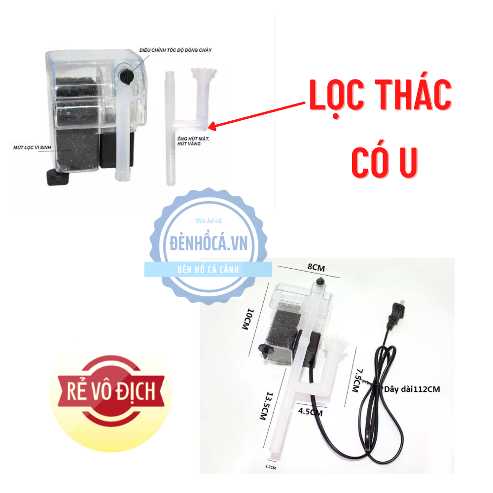 [Hoàn Tiền 10%] Lọc thác hồ cá mini dành cho hồ cá nhỏ
