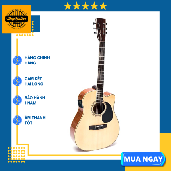 hot sale [Trả góp 0 ]Đàn guitar Acoustic guitar DJ260X có EQ MET B12 - Cây đàn ghita có thiết kế full solid Cho âm thanh ra loa tốt chất lượng Duy Guitar Store
