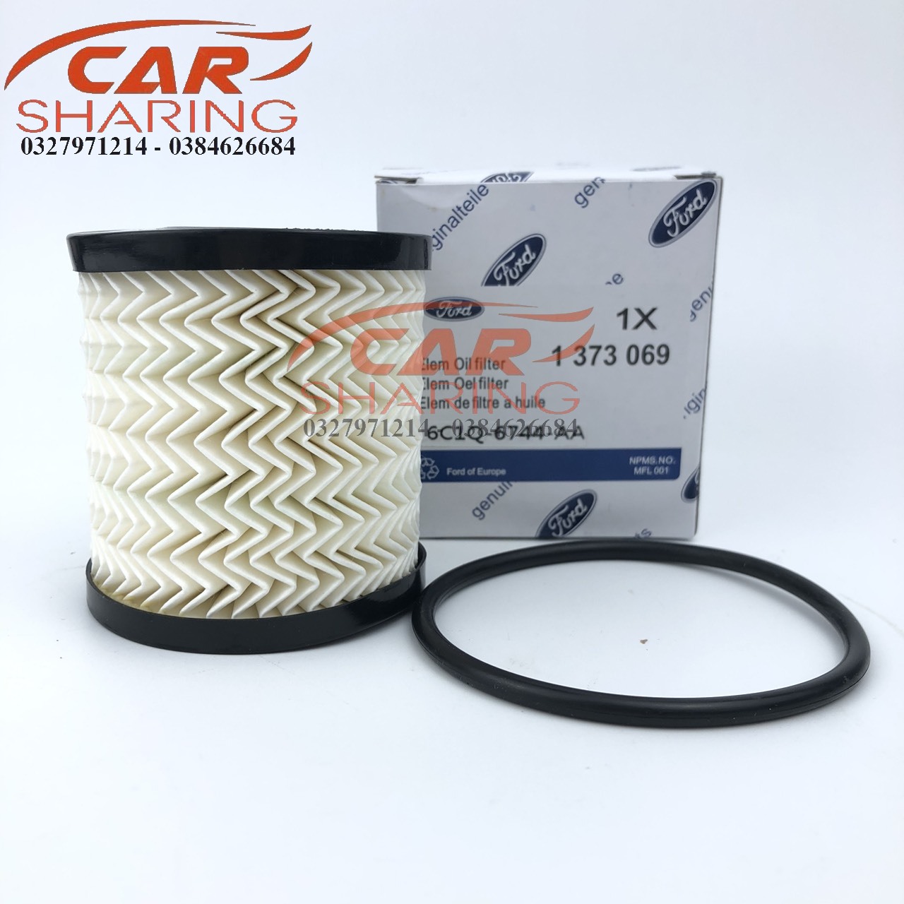 Oil filter for Ford Transit 2008-2022 White Paper core OEM code: pos1q-6744-aa