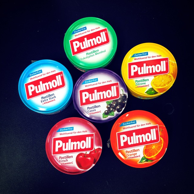 [HCM]Kẹo Ngậm Pulmoll Giảm Ho Không Đường - Cam