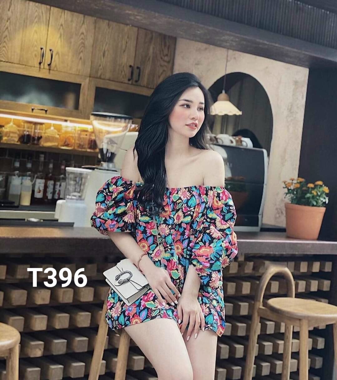 Đầm xòe cup ngực lụa 3d có mút màu y hình T396